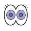 Yeux Cartoon icon