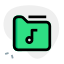 Music folder for collection of songs from different artists icon