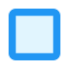 Unausgefüllte Checkbox icon