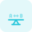 Mass distributed equally on A to B lever section icon