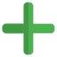 Emergency cross symbol for healthcare and safety icon