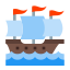 Großes Segelschiff icon