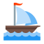 Mittelgroßes Segelschiff icon