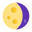 Lune gibbeuse décroissante icon