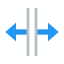 Fractionnement horizontal icon