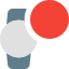 Download digital watch faces with down arrow icon