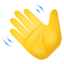 emoji con la mano agitata icon