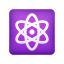átomo-símbolo-emoji icon