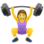 Woman Lifting Weights icon