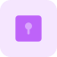 Lock encryption keyhole symbol for digital login icon