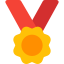 Flower Shaped Medal icon