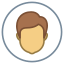 Circled User Male Skin Type 4 icon