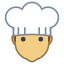 Cocinero de sexo masculino icon