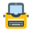 Typewriter With Tablet icon