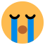 weeping emoji icon