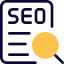 Find an accurate file to perform seo work online icon