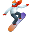 emoji de snowboarder icon