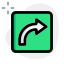 Turn right sign for traffic direction layout icon