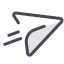 Aereo di carta icon