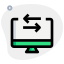 Data transfer import and export from desktop computer icon