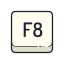 Клавиша F8 icon