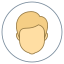 Circled User Male Skin Type 3 icon