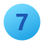 7 en círculo icon