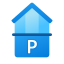 Parkplatz und Penthouse icon