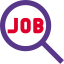 Search for new job and opportunity on online portal icon