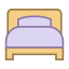 Cama individual icon