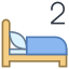 Dos camas icon