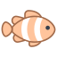 Poisson clown icon