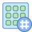 Hashtag Aktivitätsraster icon