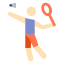 pele-de-jogador-de-badminton-tipo-1 icon