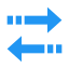 Setas horizontais de classificação icon