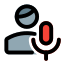 Audio played by single user on a chat messenger icon
