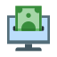 Transferencia de dinero en línea icon