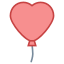 Ballon en coeur icon