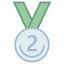 Médaille deuxième place icon