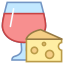 Comida e vinho icon