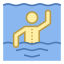 Schwimmen Rückansicht icon