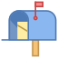 Boîte aux lettres avec lettre icon