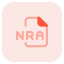 NRA file extension are most commonly associated with the Nero disc burning software application icon