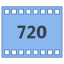 720p HD icon