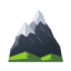 Гора с заснеженной вершиной icon