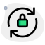 синхронизация-внешних файлов с логотипом-замком-изолированными-на-белом-фоне-данных-зеленом-tal-revivo icon