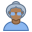 Person Old Female Skin Type 6 icon