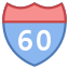 Panneau Route icon