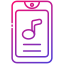 Smartphone Music Note icon