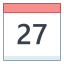 Calendrier 27 icon